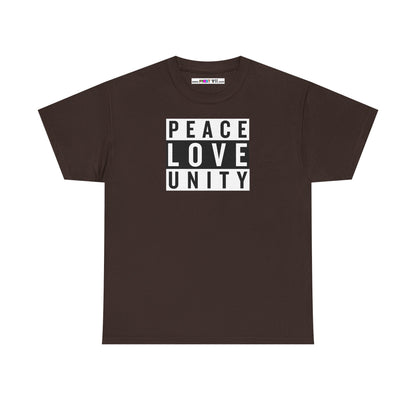 PEACELOVEUNITY Unisex Heavy Cotton Tee