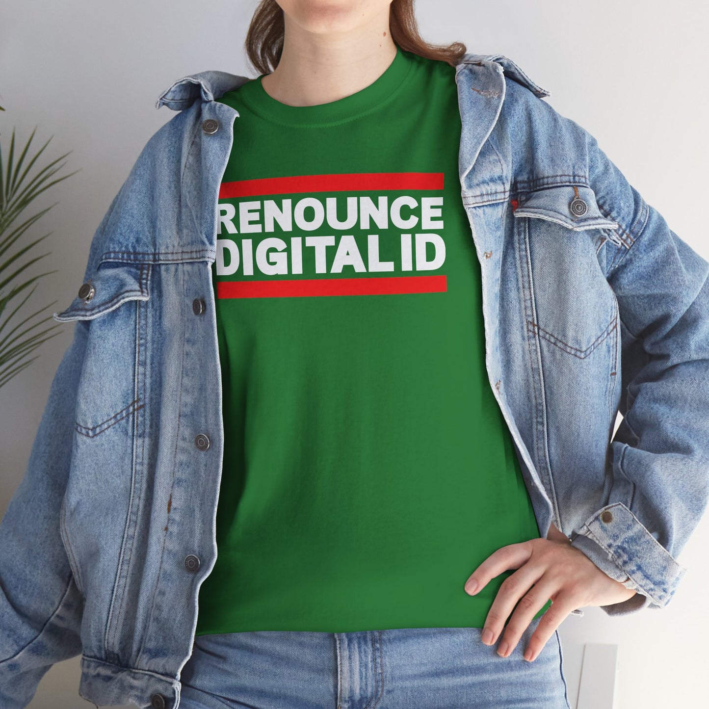 RENOUNCE DIGITAL ID Unisex Heavy Cotton Tee