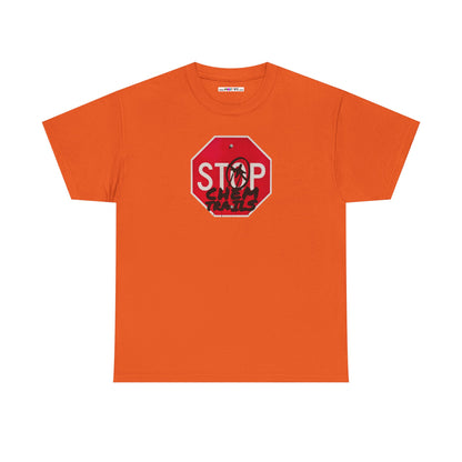 STOP chem trails Unisex Heavy Cotton Tee