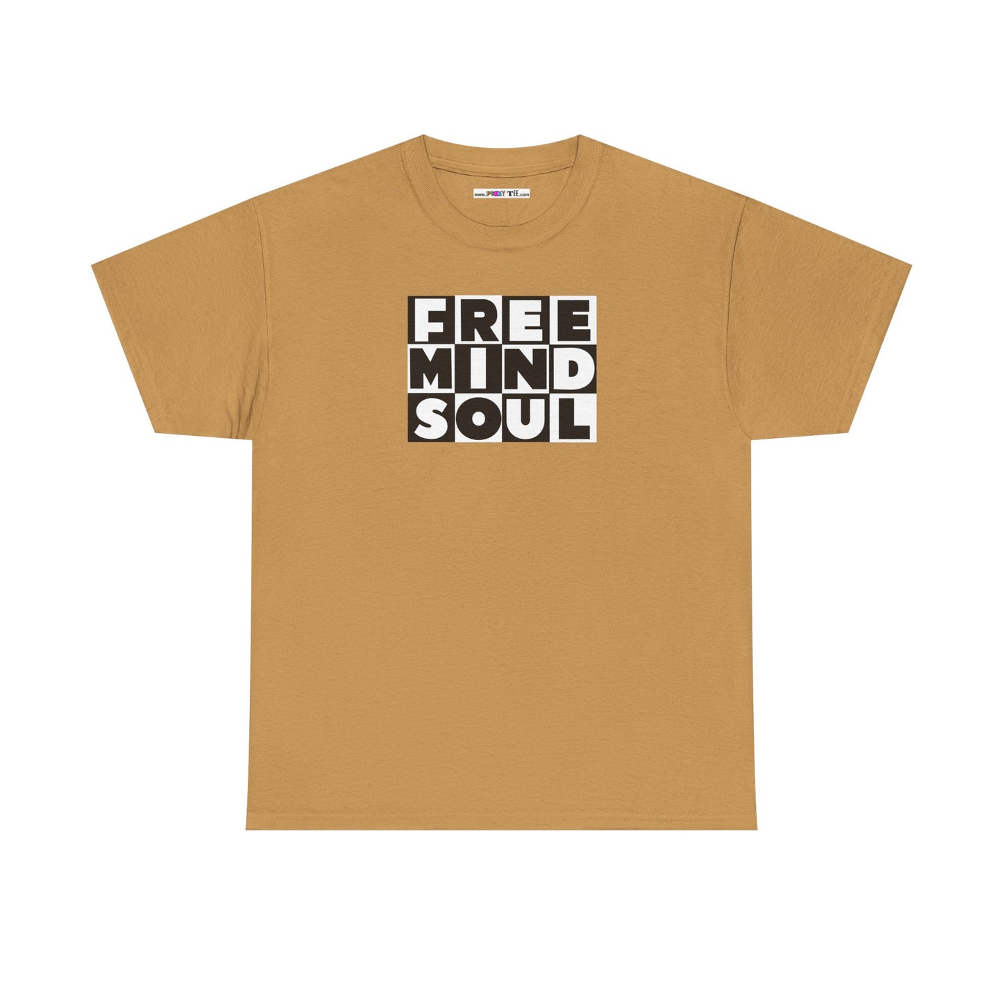 FREE MIND SOUL Unisex Heavy Cotton Tee