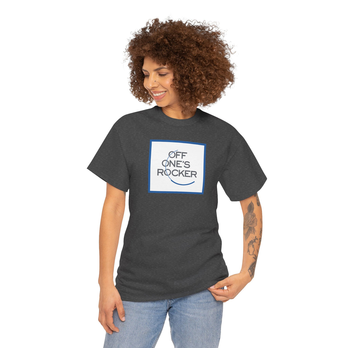 OFF ONE'S ROCKER Unisex Heavy Cotton Tee