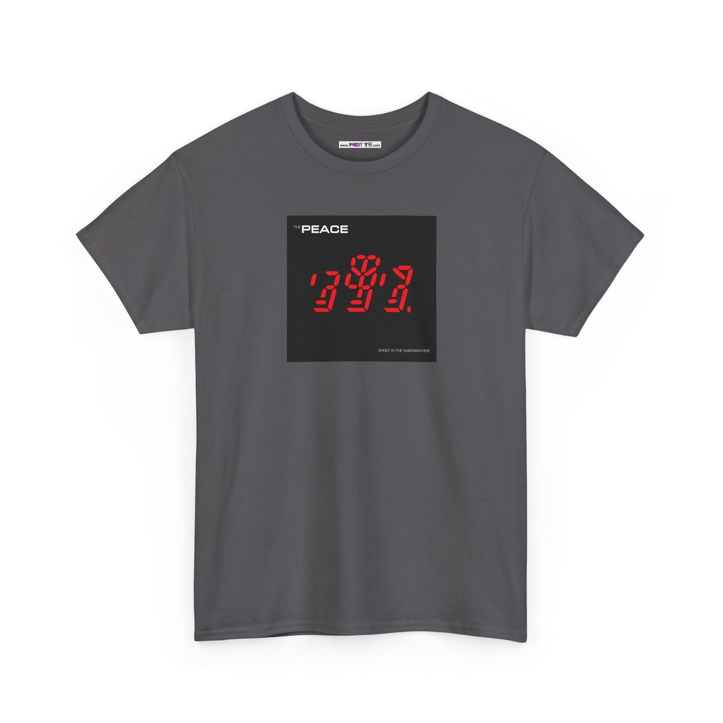 the PEACE ghost in the war-machine Unisex Heavy Cotton Tee