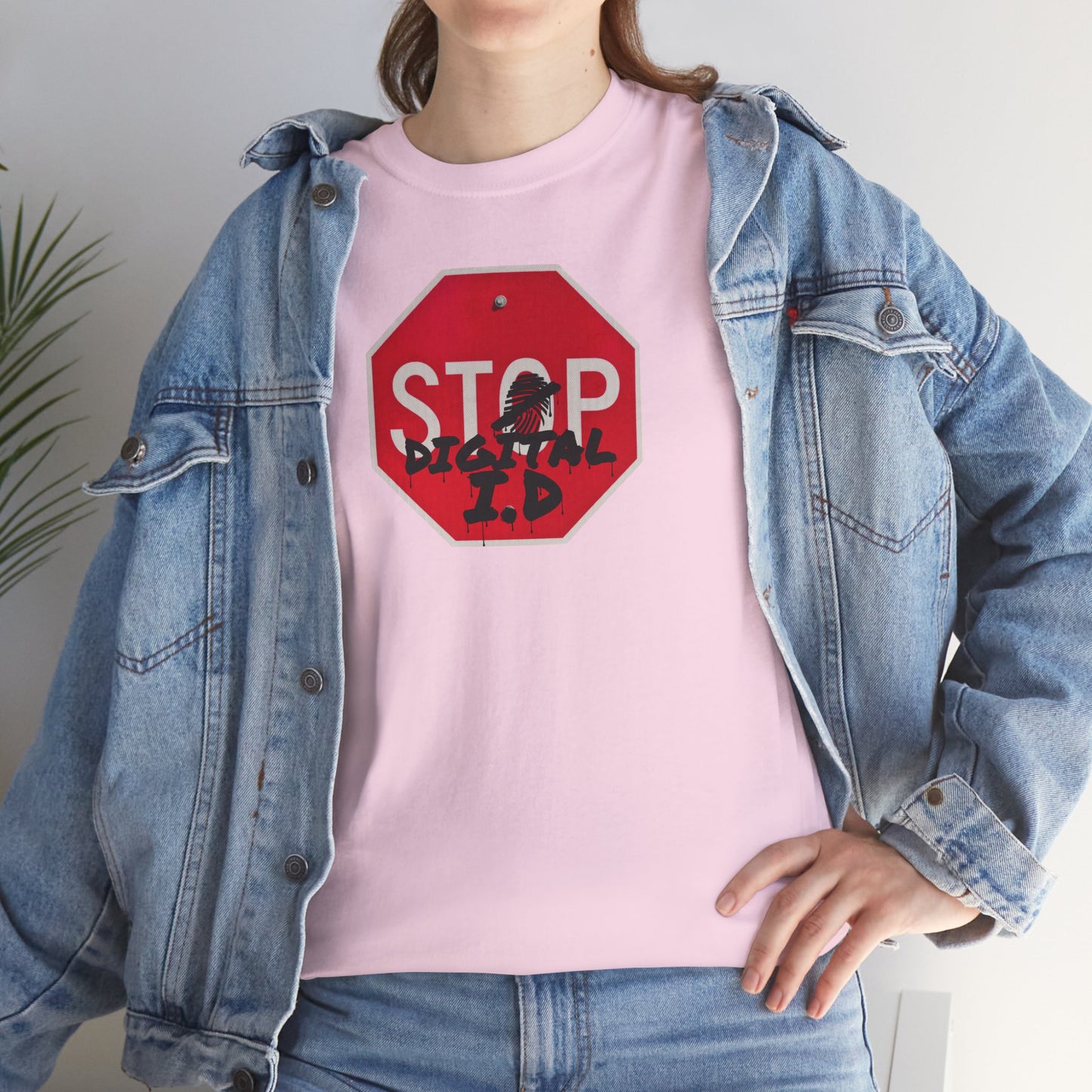 STOP digital i.d Unisex Heavy Cotton Tee