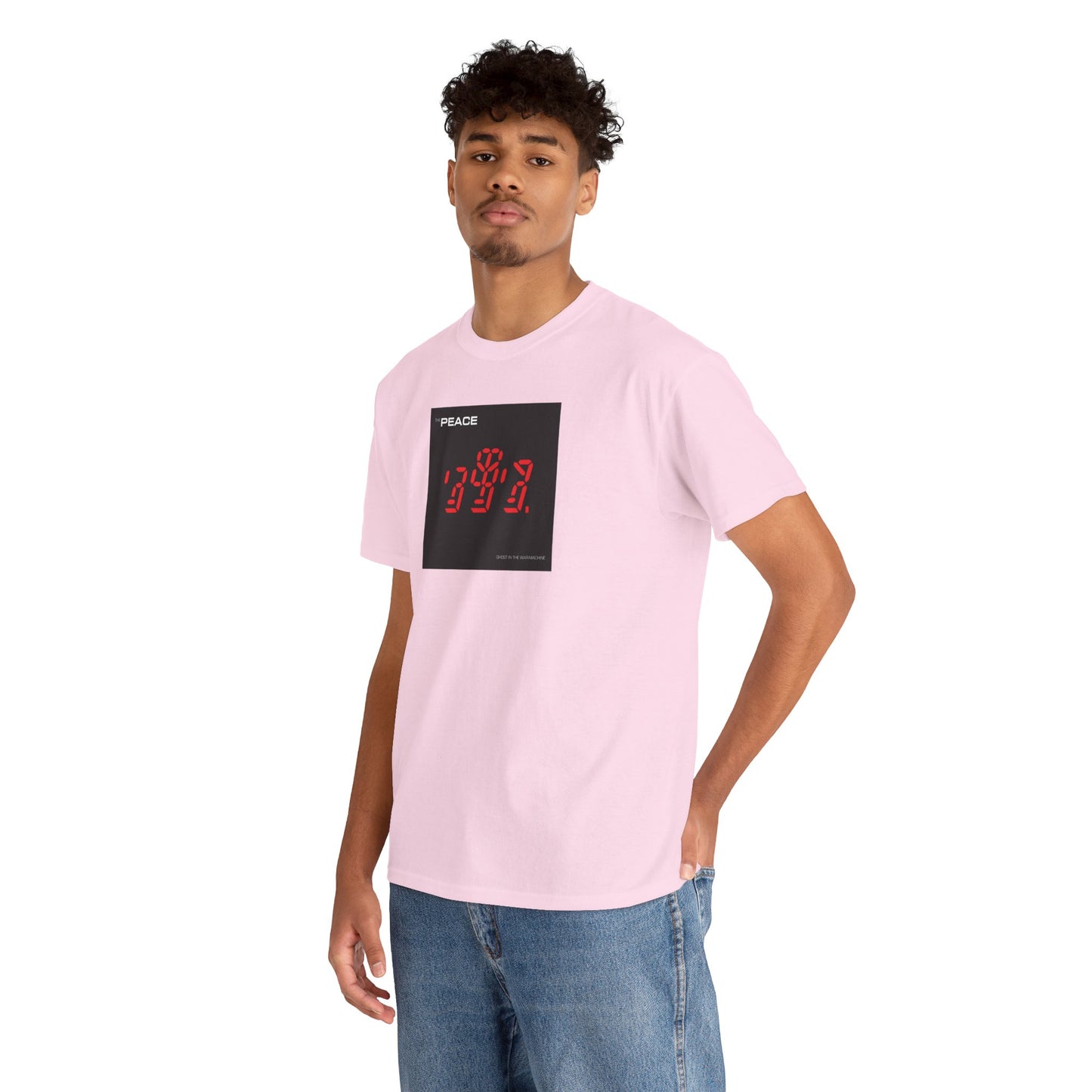 the PEACE ghost in the war-machine Unisex Heavy Cotton Tee