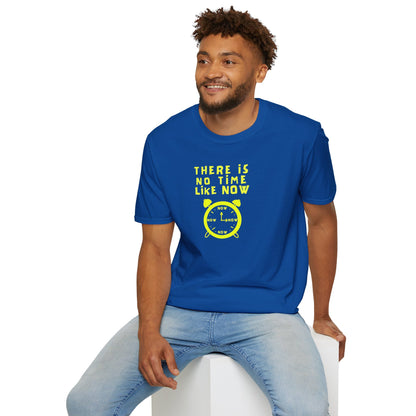 THERE IS NO TIME LIKE NOW Unisex Softstyle 100% Cotton T-Shirt