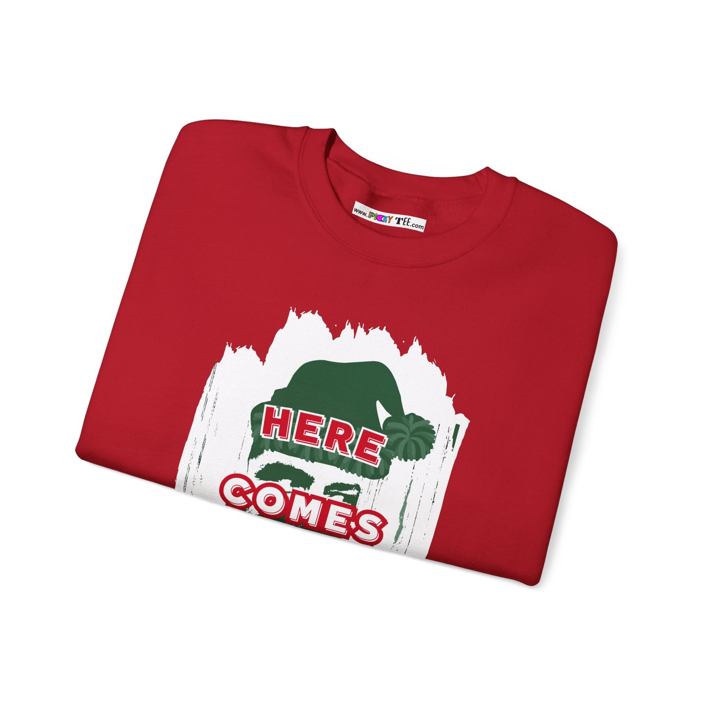 HERE COMES JOLLY! Unisex Heavy Blend™ Crewneck Sweatshirt