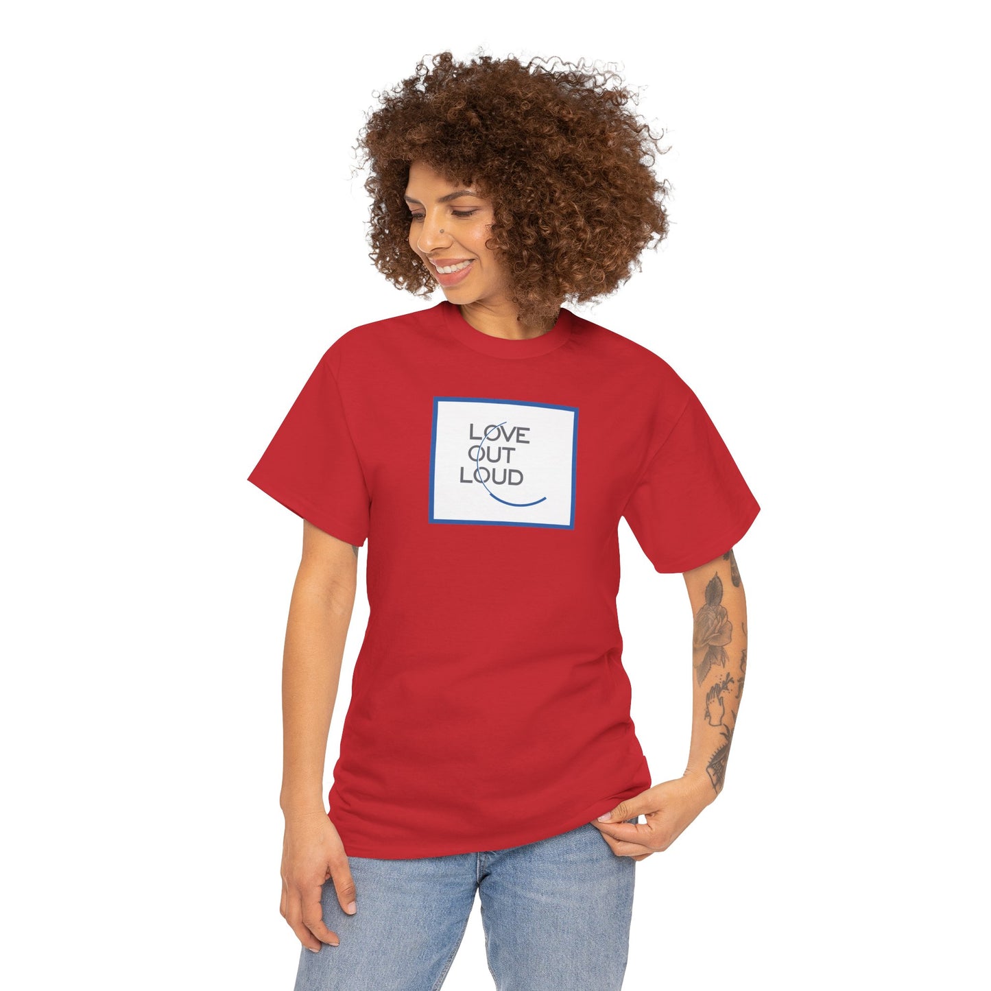 LOL- LOVE OUT LOUD Unisex Heavy Cotton Tee