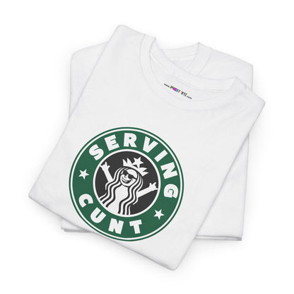 SERVINGCUNT Unisex Heavy Cotton Tee