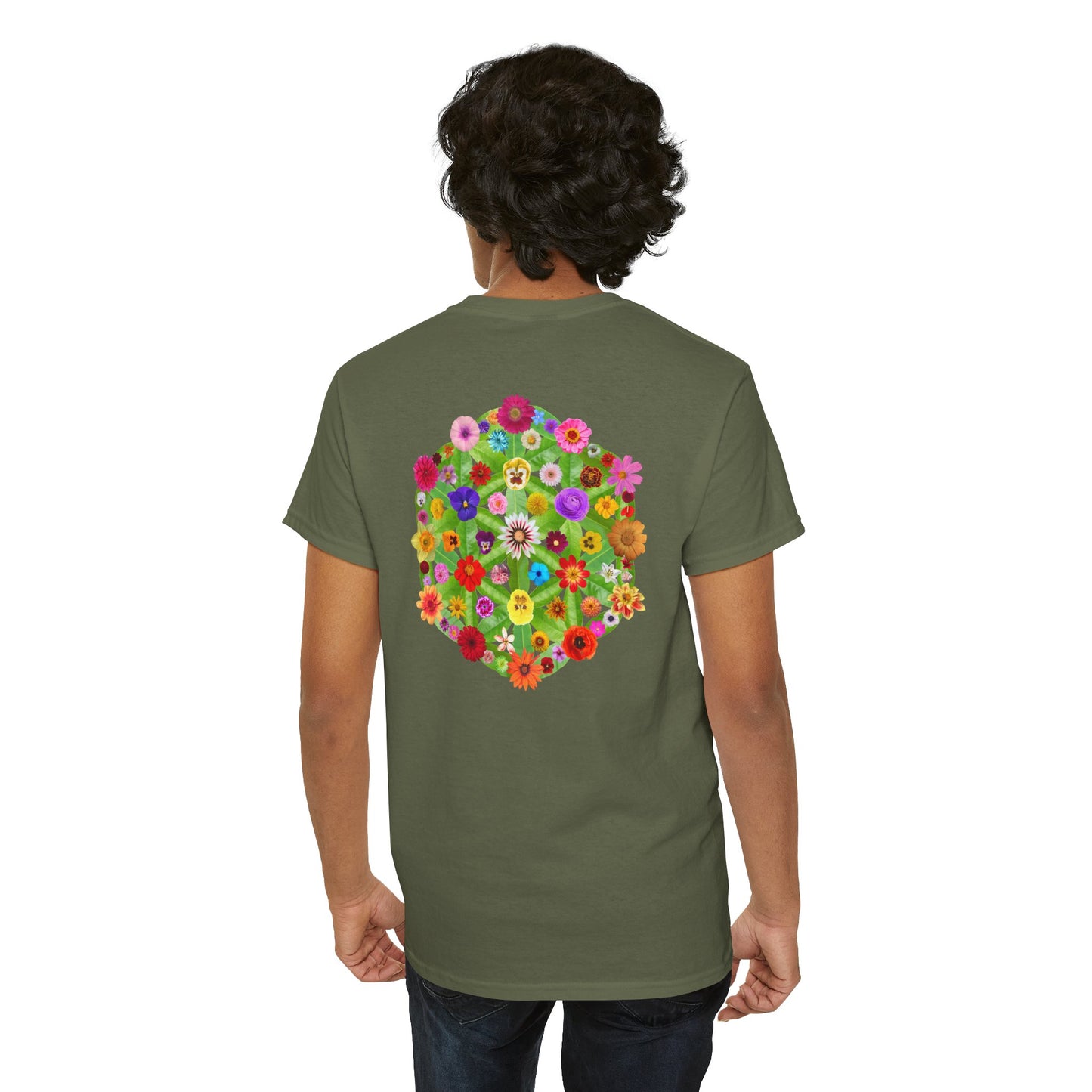 Flowers of Life Unisex Heavy Cotton Tee