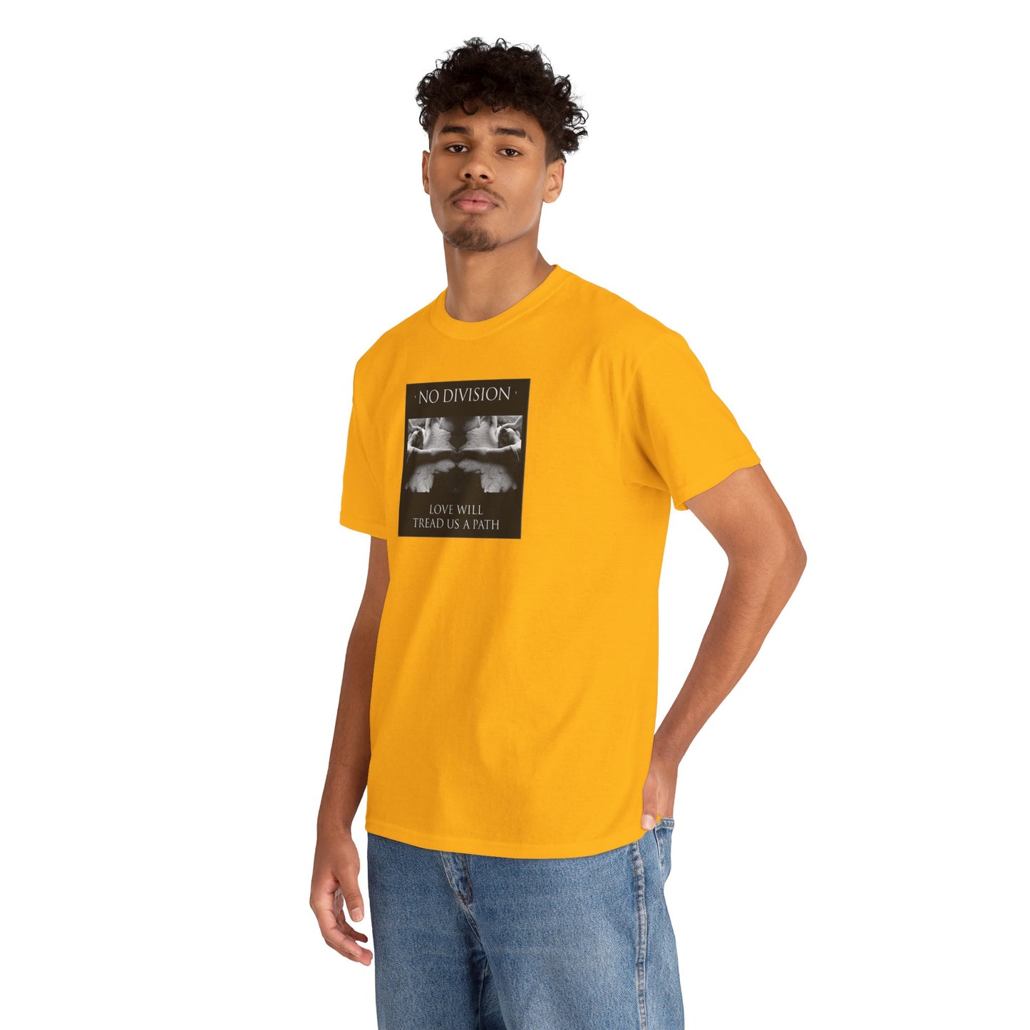 'NO DIVISION' LOVE WILL TREAD US A PATH Unisex Heavy Cotton Tee
