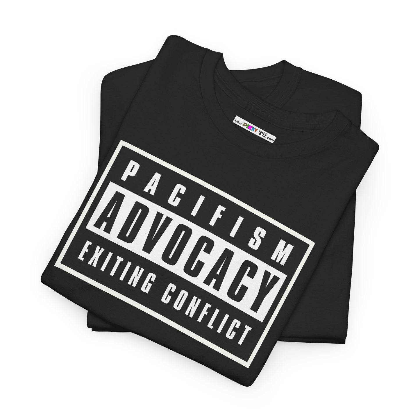PACIFISM ADVOCACY EXITING CONFLICT Unisex Heavy Cotton Tee