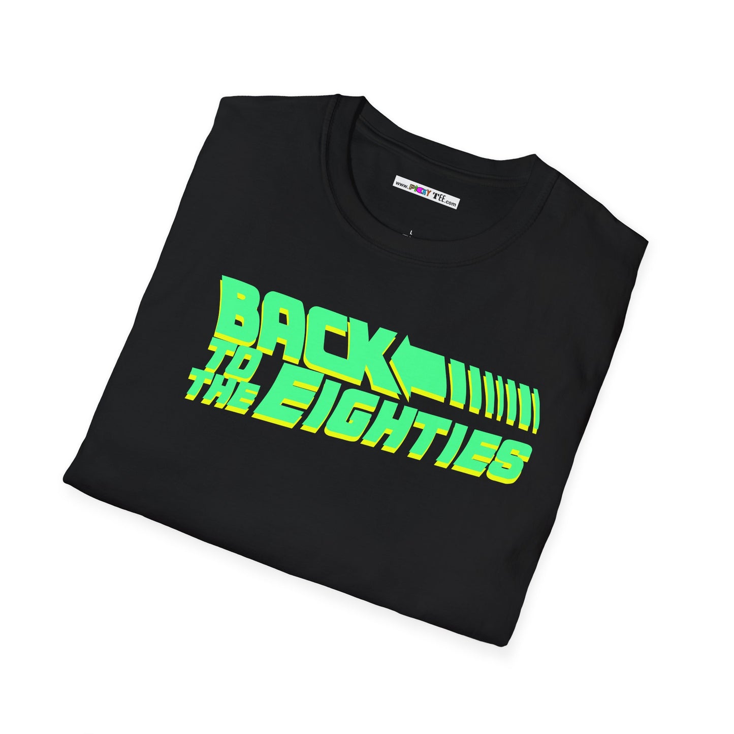 BACK TO THE EIGHTIES Unisex Softstyle 100% Cotton T-Shirt