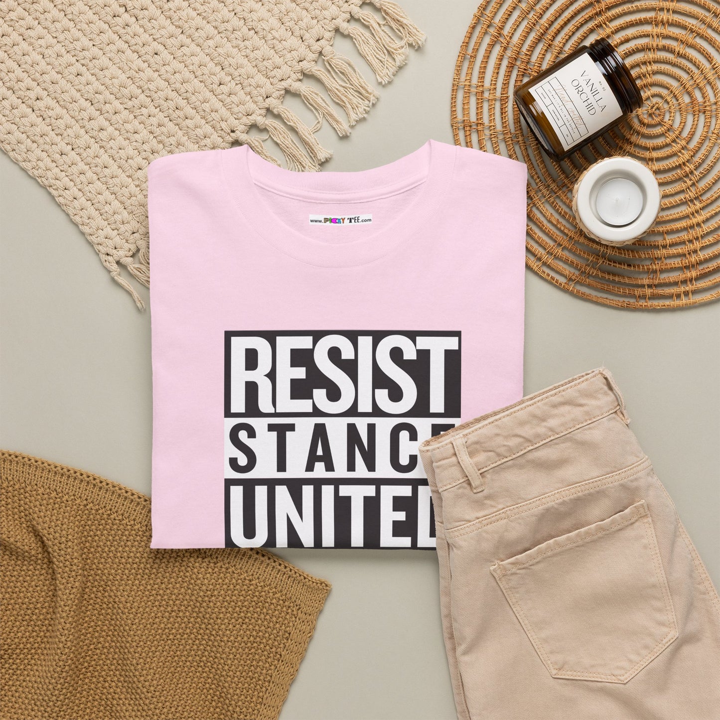 RESIST STANCE UNITED Unisex Heavy Cotton Tee
