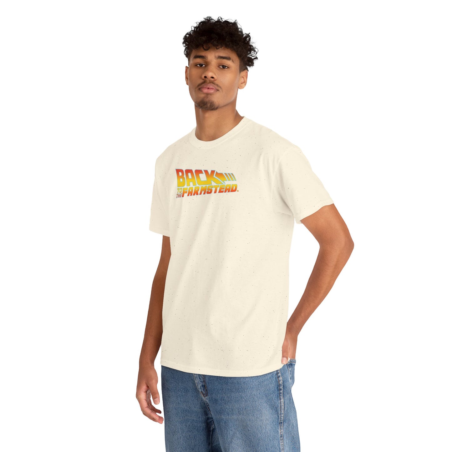 BACK TO THE FARMSTEAD Unisex Heavy Cotton Tee