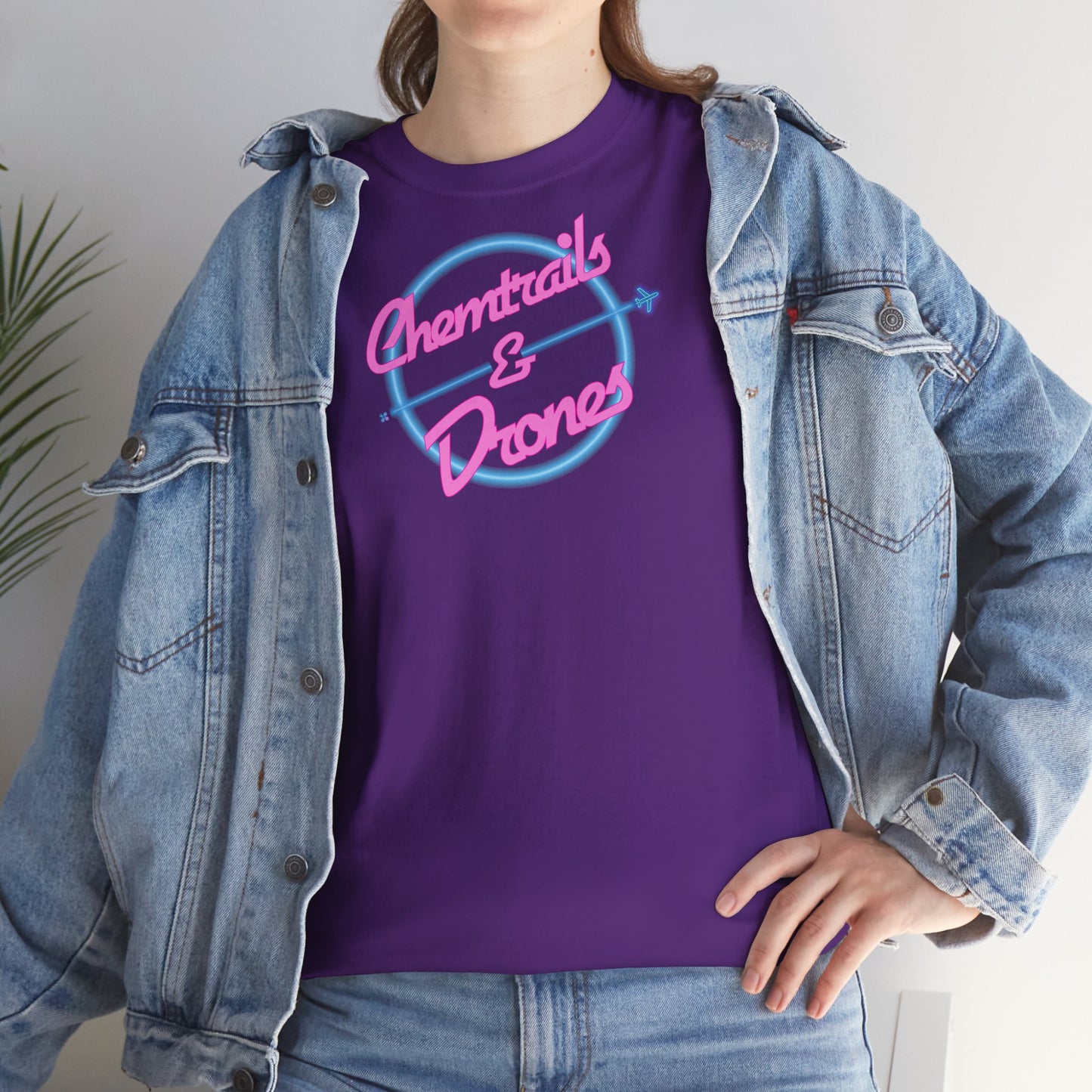 Chemtrails & Drones Unisex Heavy Cotton Tee