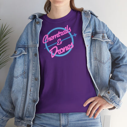 Chemtrails & Drones Unisex Heavy Cotton Tee