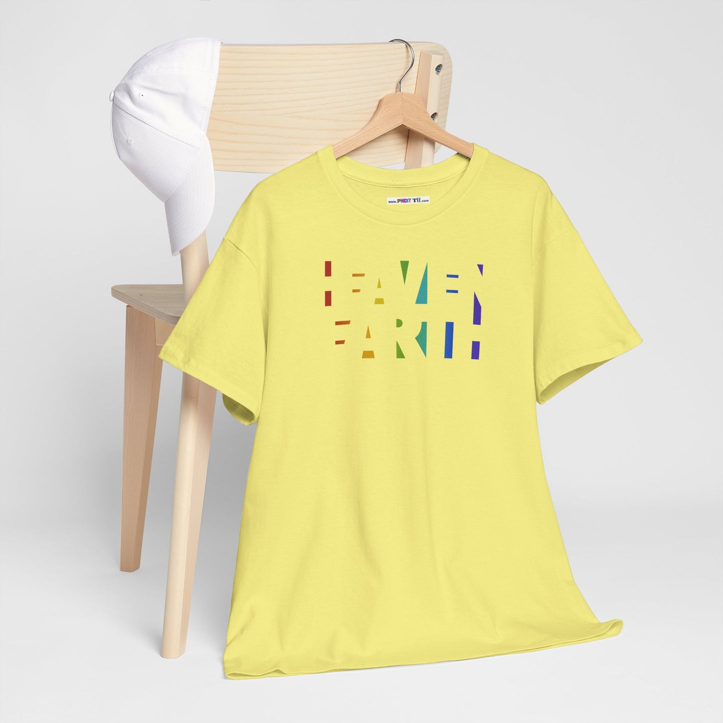 HEAVEN ON EARTH Unisex Heavy Cotton Tee — here now.