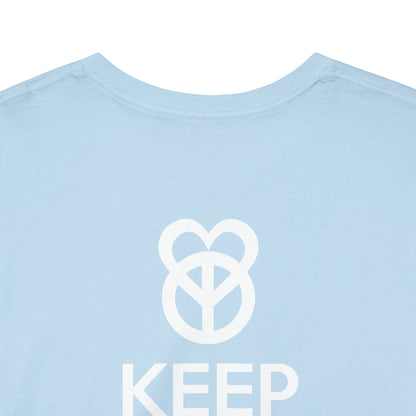 KEEP PEACE AND LOVE ON Unisex Heavy Cotton Tee