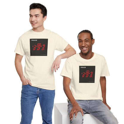 the PEACE ghost in the war-machine Unisex Heavy Cotton Tee