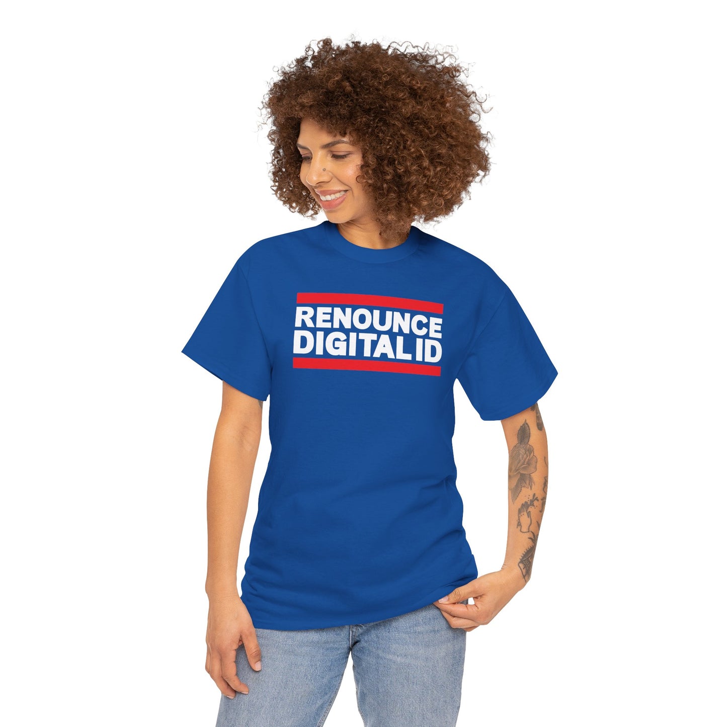 RENOUNCE DIGITAL ID Unisex Heavy Cotton Tee