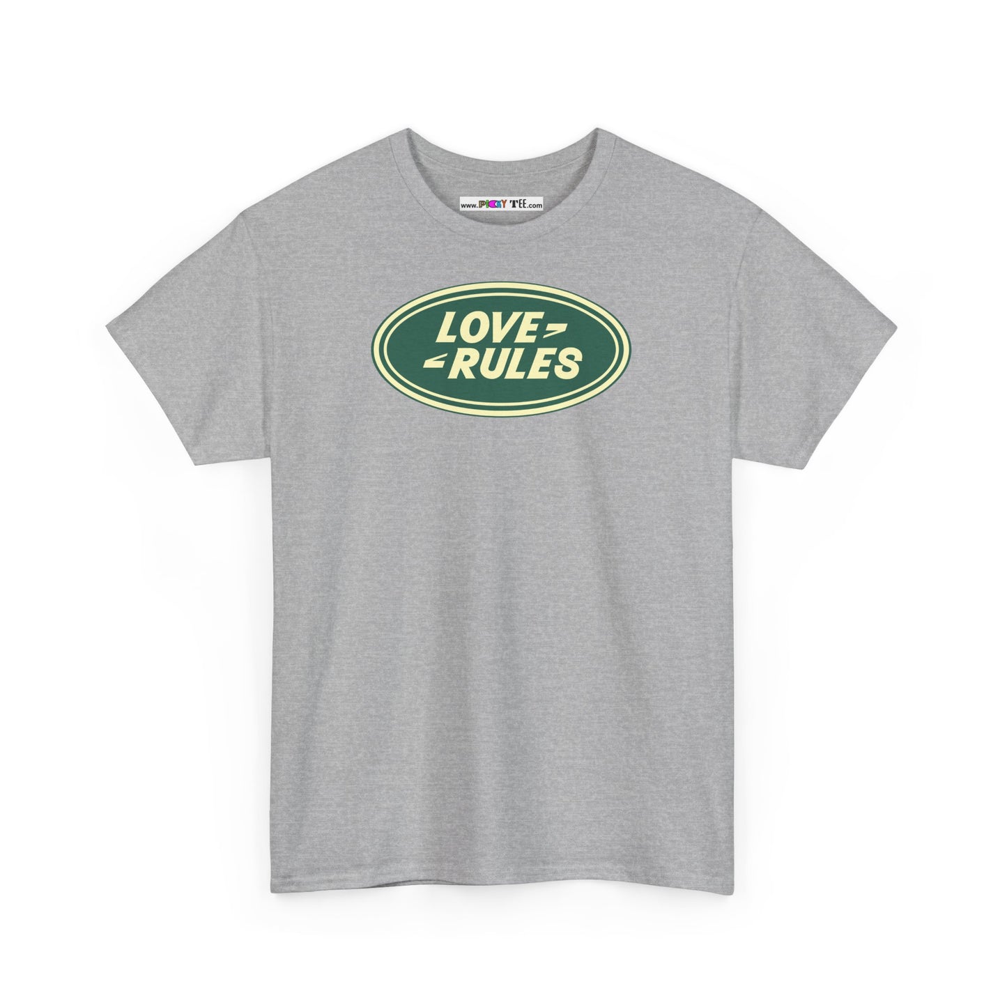 LOVE RULES Unisex Heavy Cotton Tee