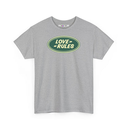 LOVE RULES Unisex Heavy Cotton Tee