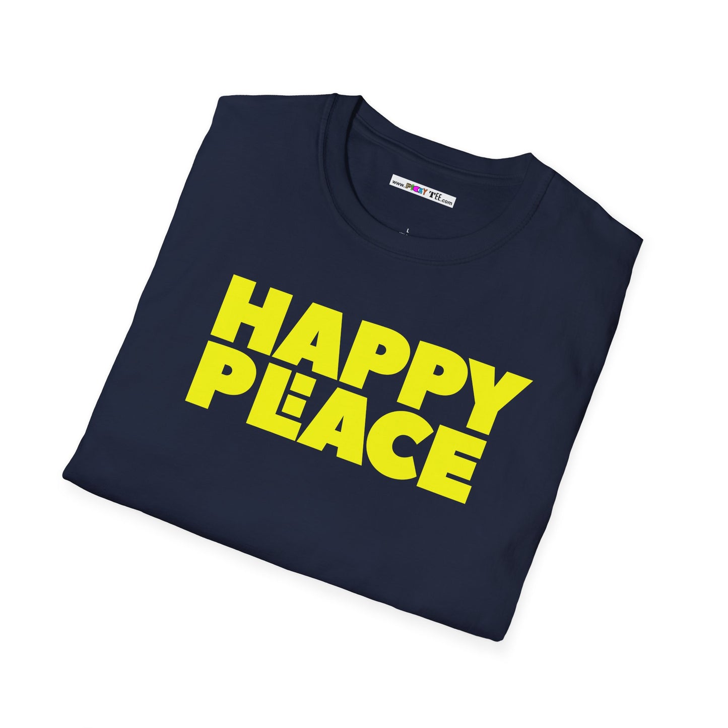 HAPPY PLACE/PEACE Unisex Softstyle 100% Cotton T-Shirt