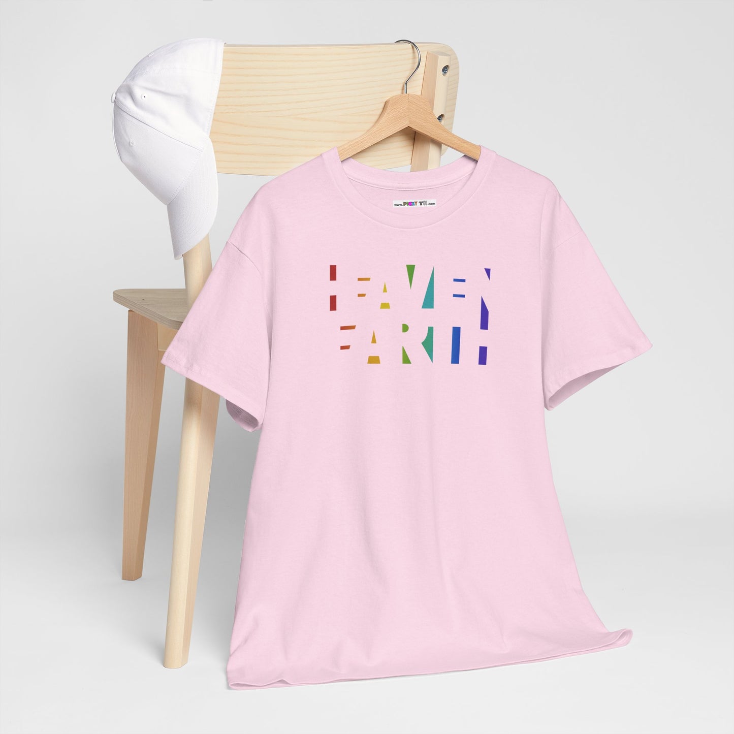 HEAVEN ON EARTH Unisex Heavy Cotton Tee — here now.