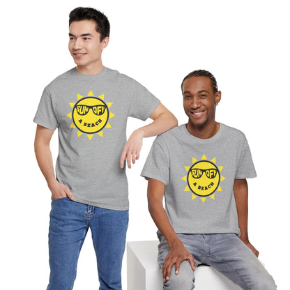 SUN OFF A BEACH Unisex Heavy Cotton Tee