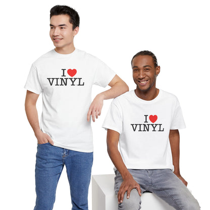 I ❤️ VINYL Unisex Heavy Cotton Tee