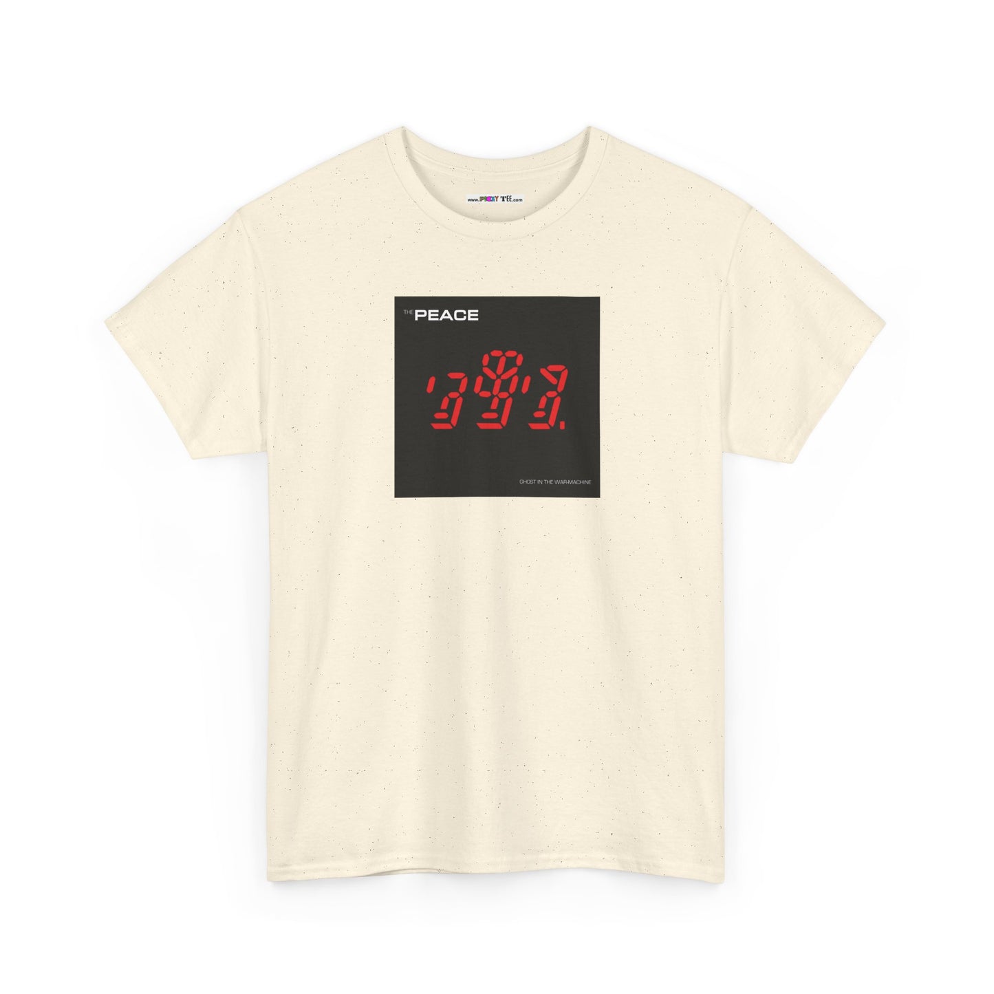 the PEACE ghost in the war-machine Unisex Heavy Cotton Tee
