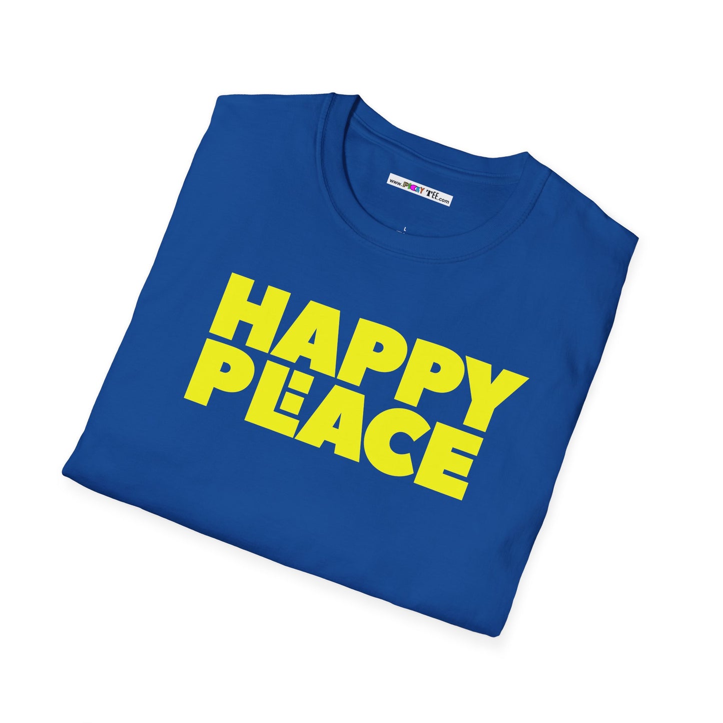 HAPPY PLACE/PEACE Unisex Softstyle 100% Cotton T-Shirt
