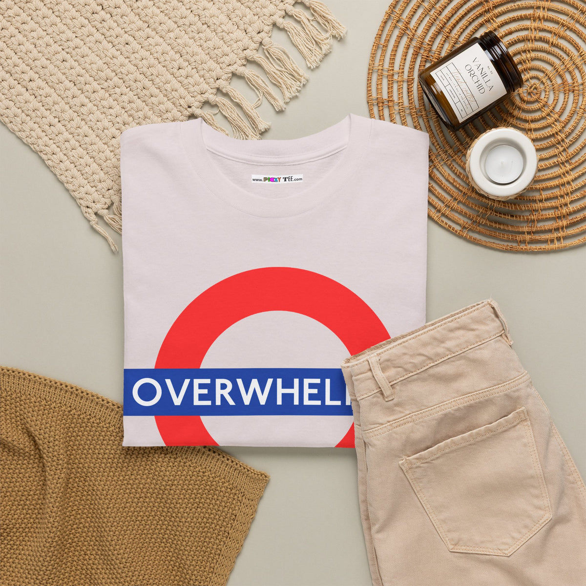 OVERWHELMED Unisex Heavy Cotton Tee