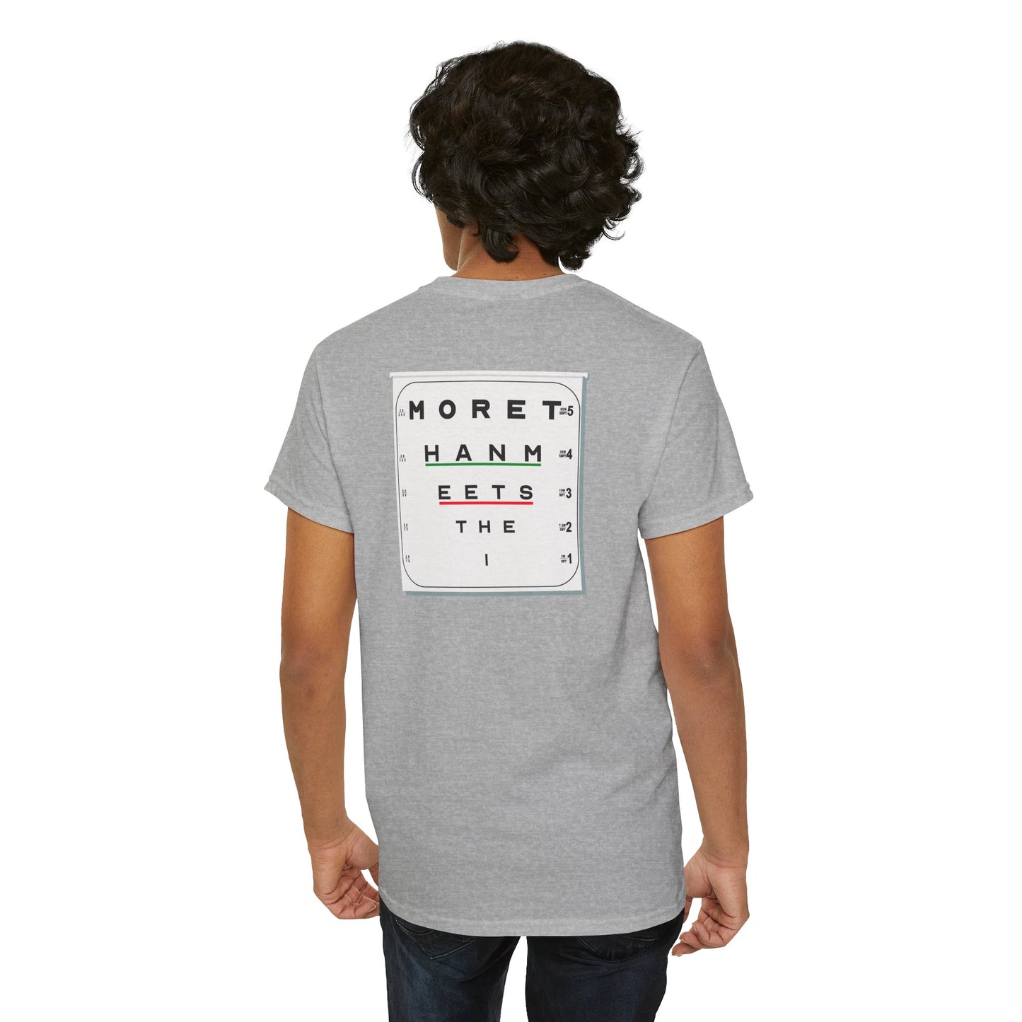 MORE THAN MEETS THE I TEST Unisex Heavy Cotton Tee