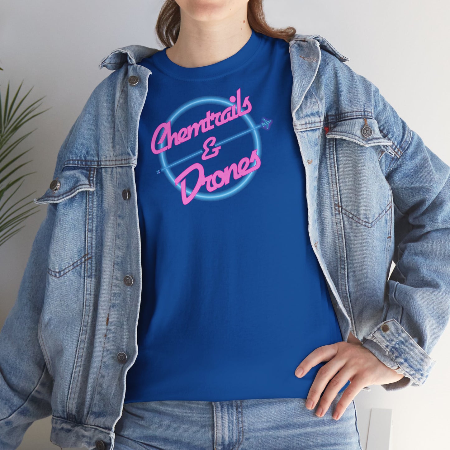Chemtrails & Drones Unisex Heavy Cotton Tee