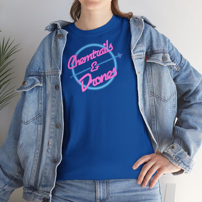 Chemtrails & Drones Unisex Heavy Cotton Tee