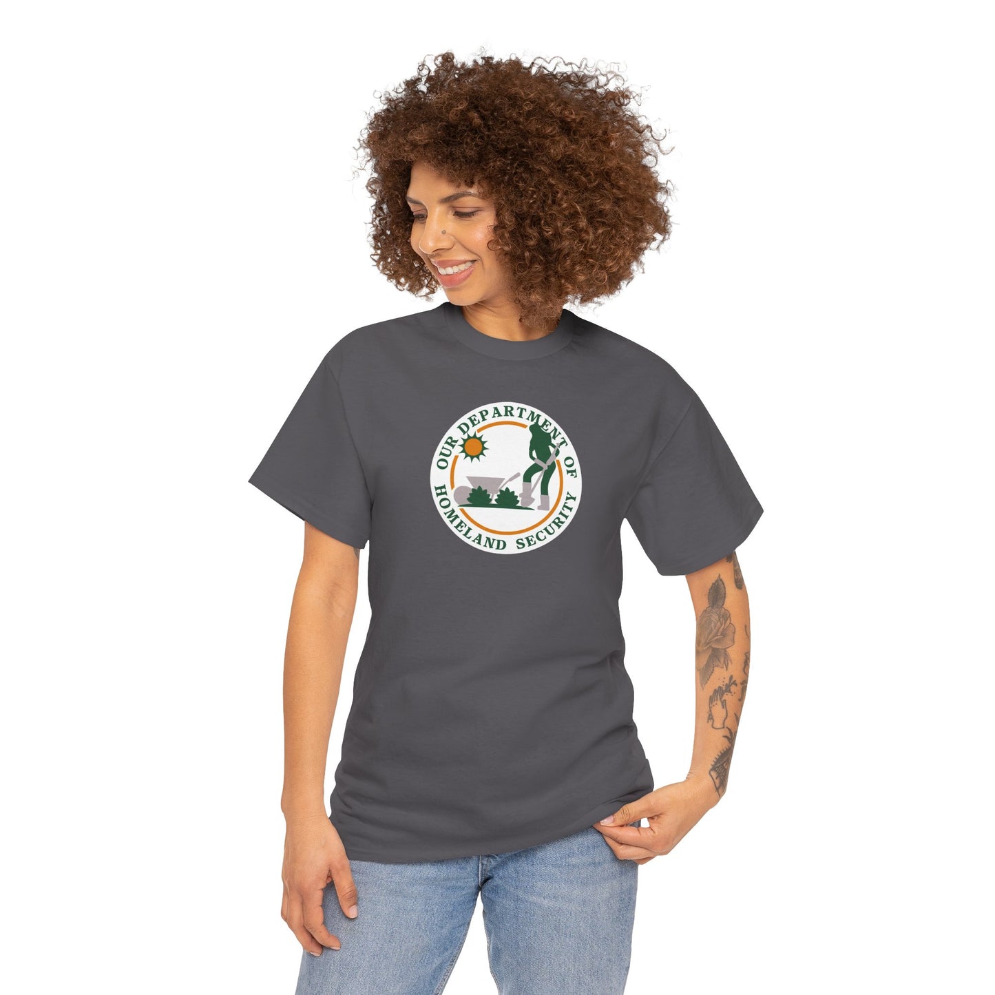 HOMELAND SECURITY (OUR DEPARTMENT OF) Unisex Heavy Cotton Tee