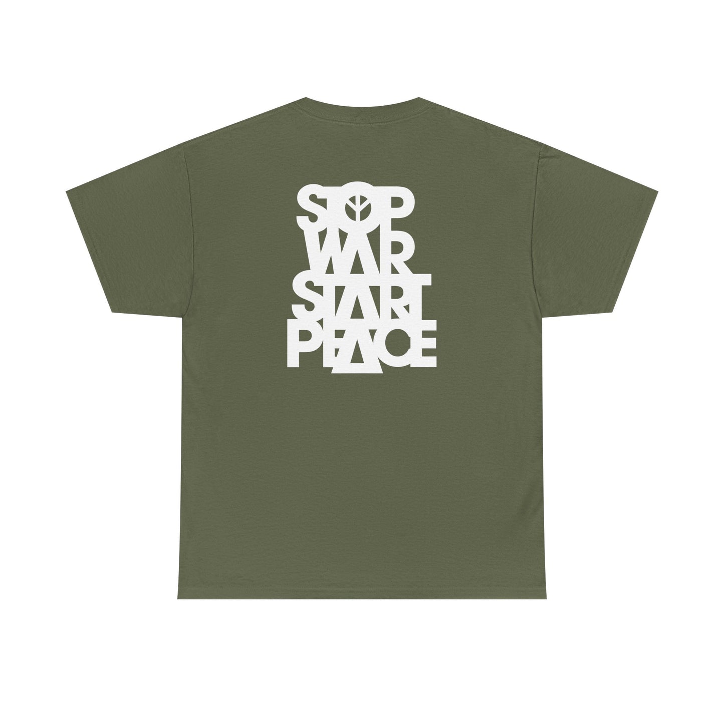 STOP WAR START PEACE Unisex Heavy Cotton Tee