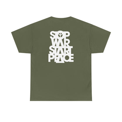 STOP WAR START PEACE Unisex Heavy Cotton Tee