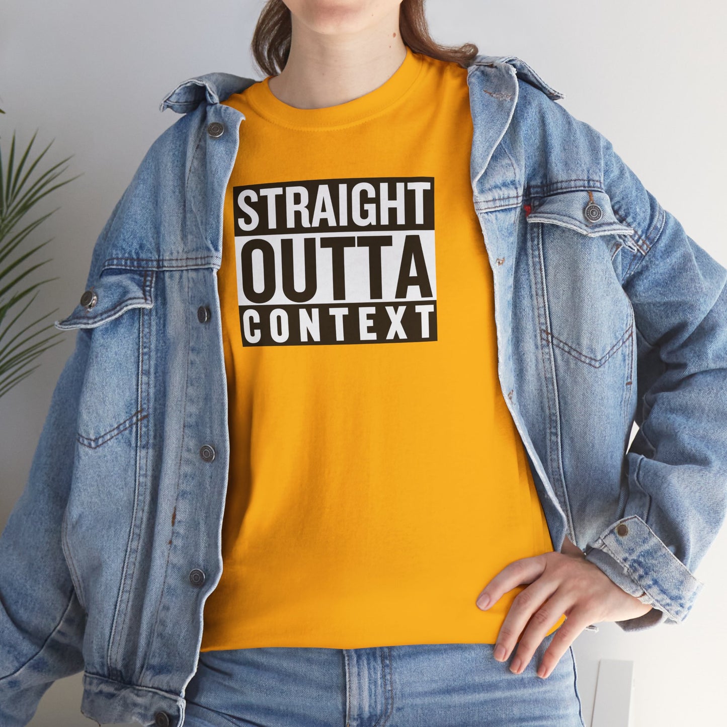STRAIGHT OUTTA CONTEXT Unisex Heavy Cotton Tee