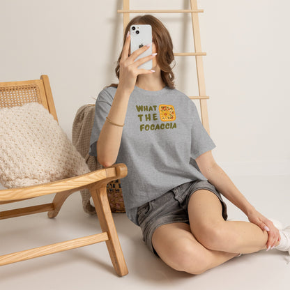 WHAT THE FOCACCIA Unisex Heavy Cotton Tee