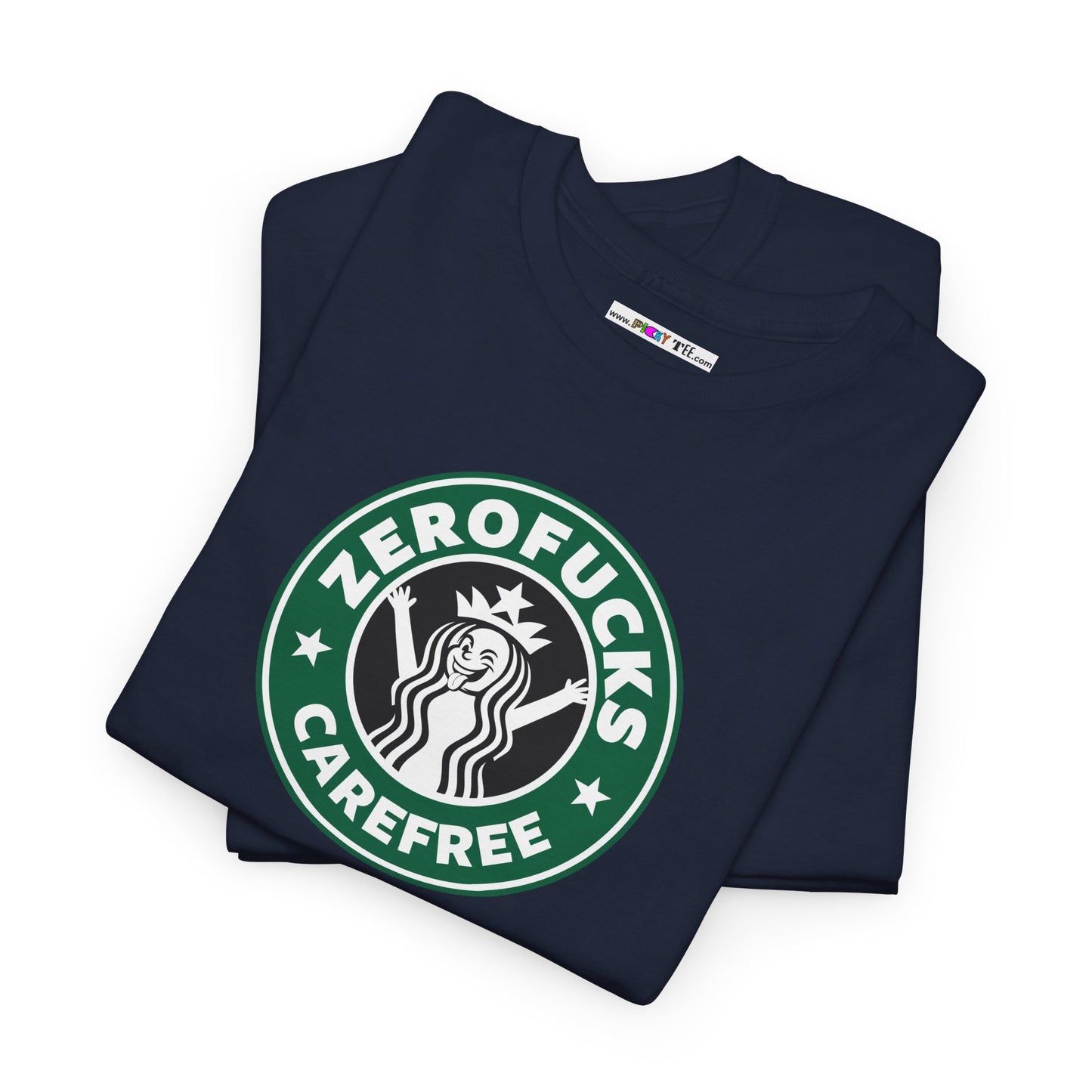 ZEROFUCKS CAREFREE Unisex Heavy Cotton Tee