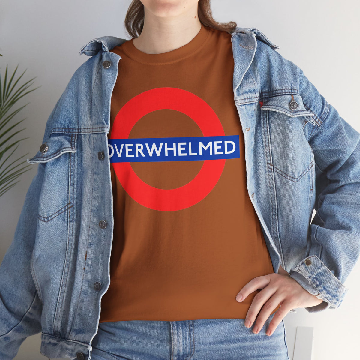 OVERWHELMED Unisex Heavy Cotton Tee