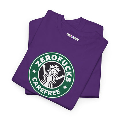 ZEROFUCKS CAREFREE Unisex Heavy Cotton Tee