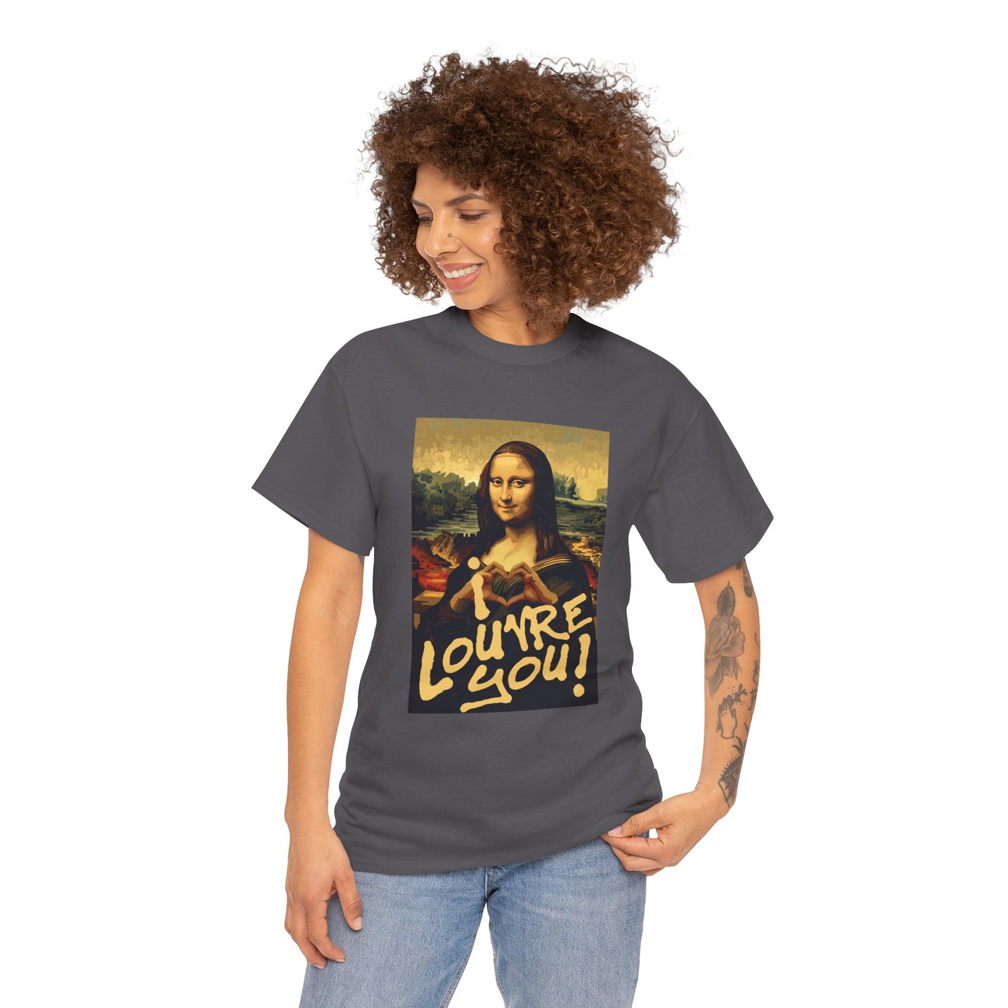 I LOUVRE YOU! Unisex Heavy Cotton Tee