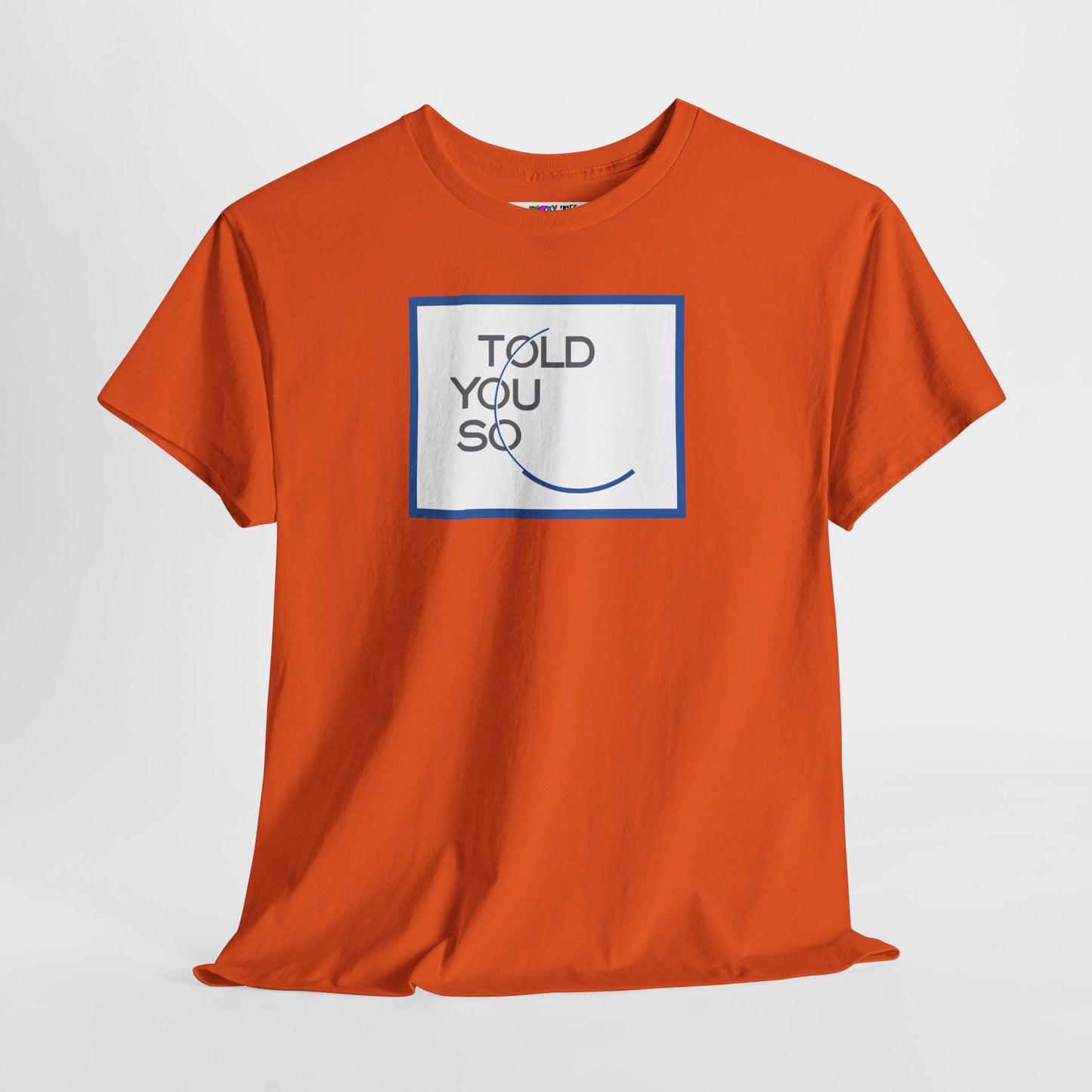 TOLD YOU SO Unisex Heavy Cotton Tee