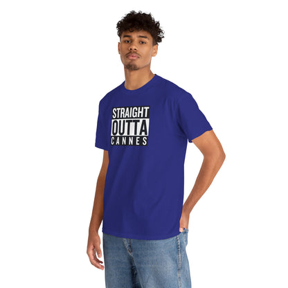 STRAIGHT OUTTA CANNES Unisex Heavy Cotton Tee