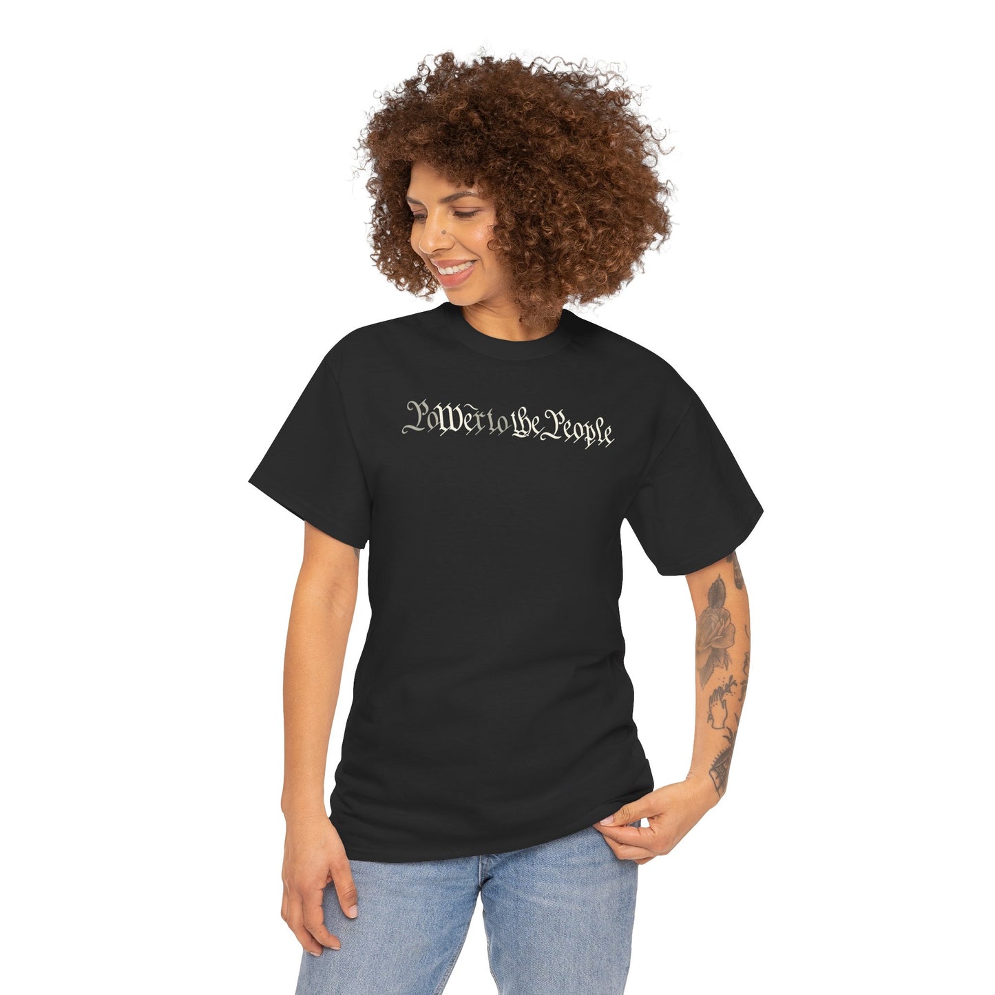 poWEr to THE PEOPLE Unisex Heavy Cotton Tee
