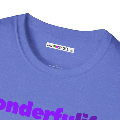 wonderfuLIFE. Unisex Softstyle 100% Cotton T-Shirt