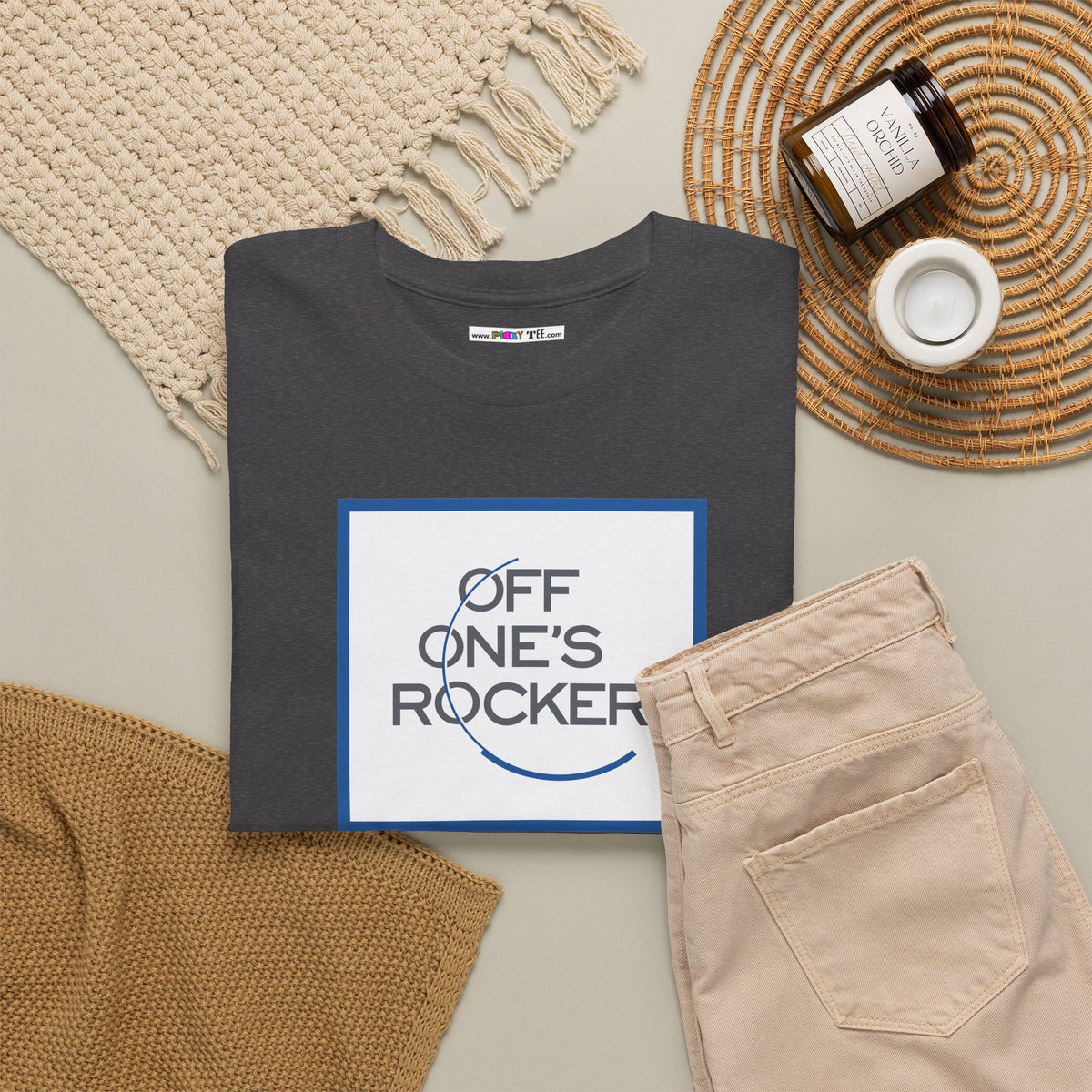 OFF ONE'S ROCKER Unisex Heavy Cotton Tee